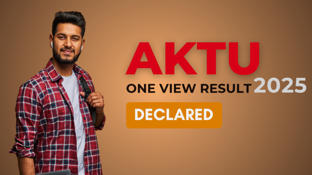 AKTU One View Result 2025 जारी: डायरेक्ट लिंक, रिजल्ट डाउनलोड करने का तरीका, सेमेस्टर डिटेल्स 1 AKTU One View Result 2025 हिंदी