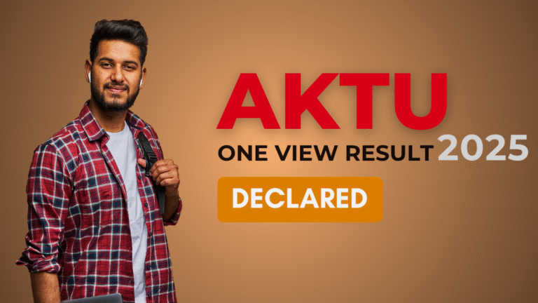 AKTU One View Result 2025 हिंदी