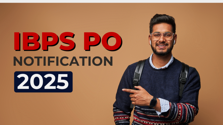 ibps po notification 2025