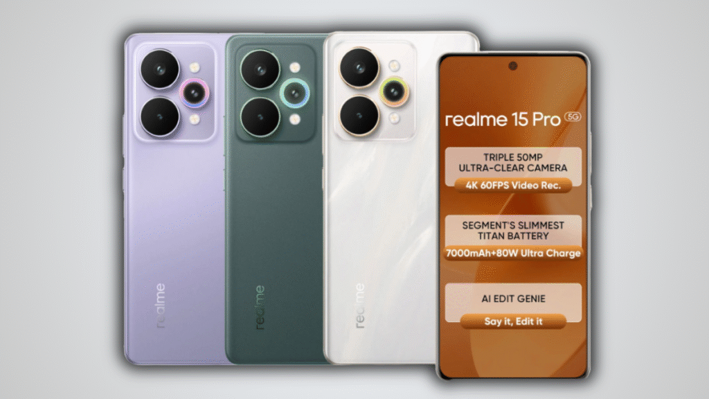 Realme 15 Pro 5G Launched in India: ₹31,999 Starting Price, AI Camera, 7000mAh Battery & More 1 realme 15 pro 5g mobile price
